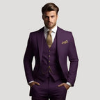Herr tredelad kostym med kavaj väst klassisk elegant stil