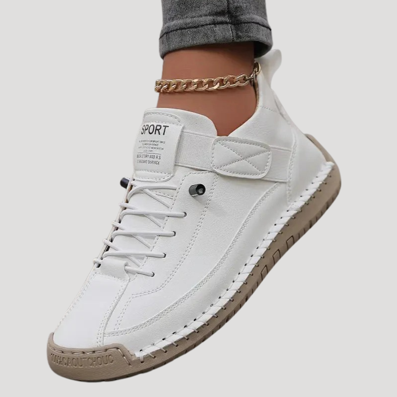 Dam Ortopediska Sneakers Med Snörning Och Mjuk Sula