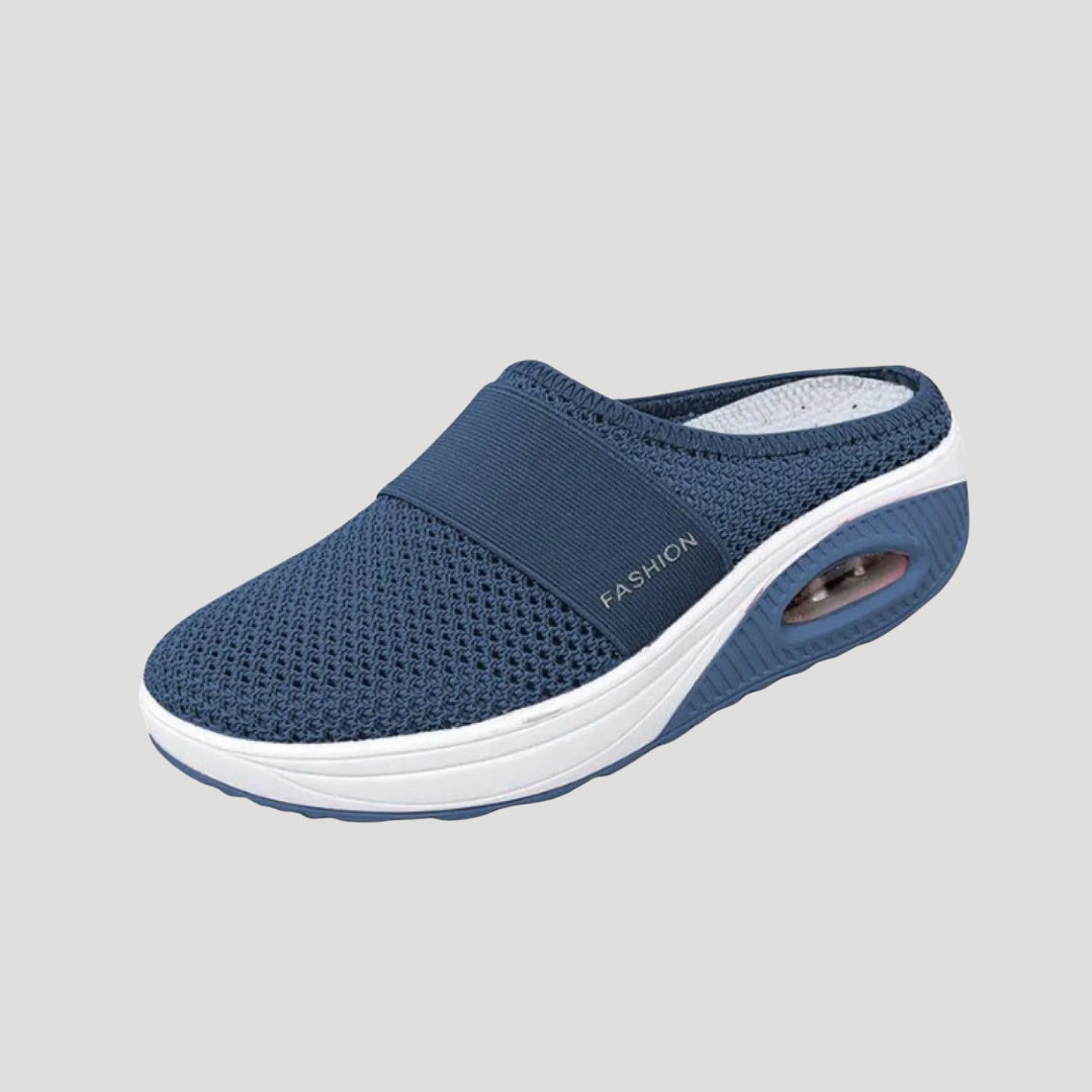 Dam slip on promenadskor tofflor med mesh