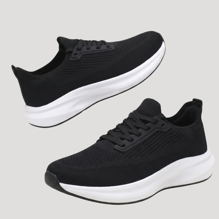 Herr Ortopediska Sneakers Stickad Ovandel Stötdämpande Sula