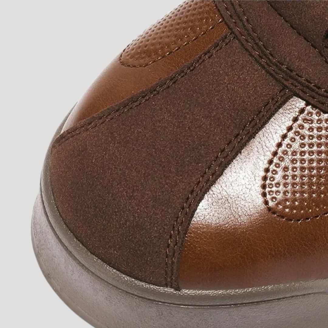 Herr sneakers låg modell med snörning casual stil