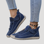Dam Ortopediska Sneakers Med Snörning Och Mjuk Sula