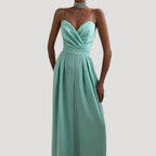 Dam elegant byxdress med vida ben