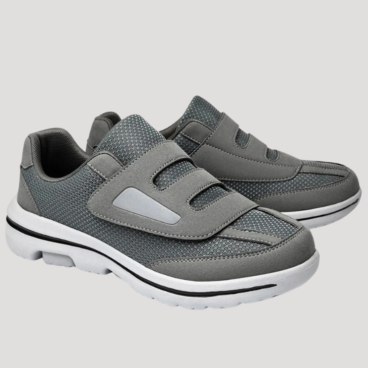 Herr Ortopediska Sneakers Kardborreband Lätt Sula