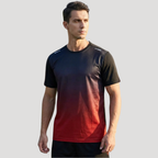 Herr Träningsset Träningströja Sportshorts Kortärmad Gymkläde