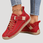 Dam Ortopediska Sneakers Med Snörning Och Mjuk Sula