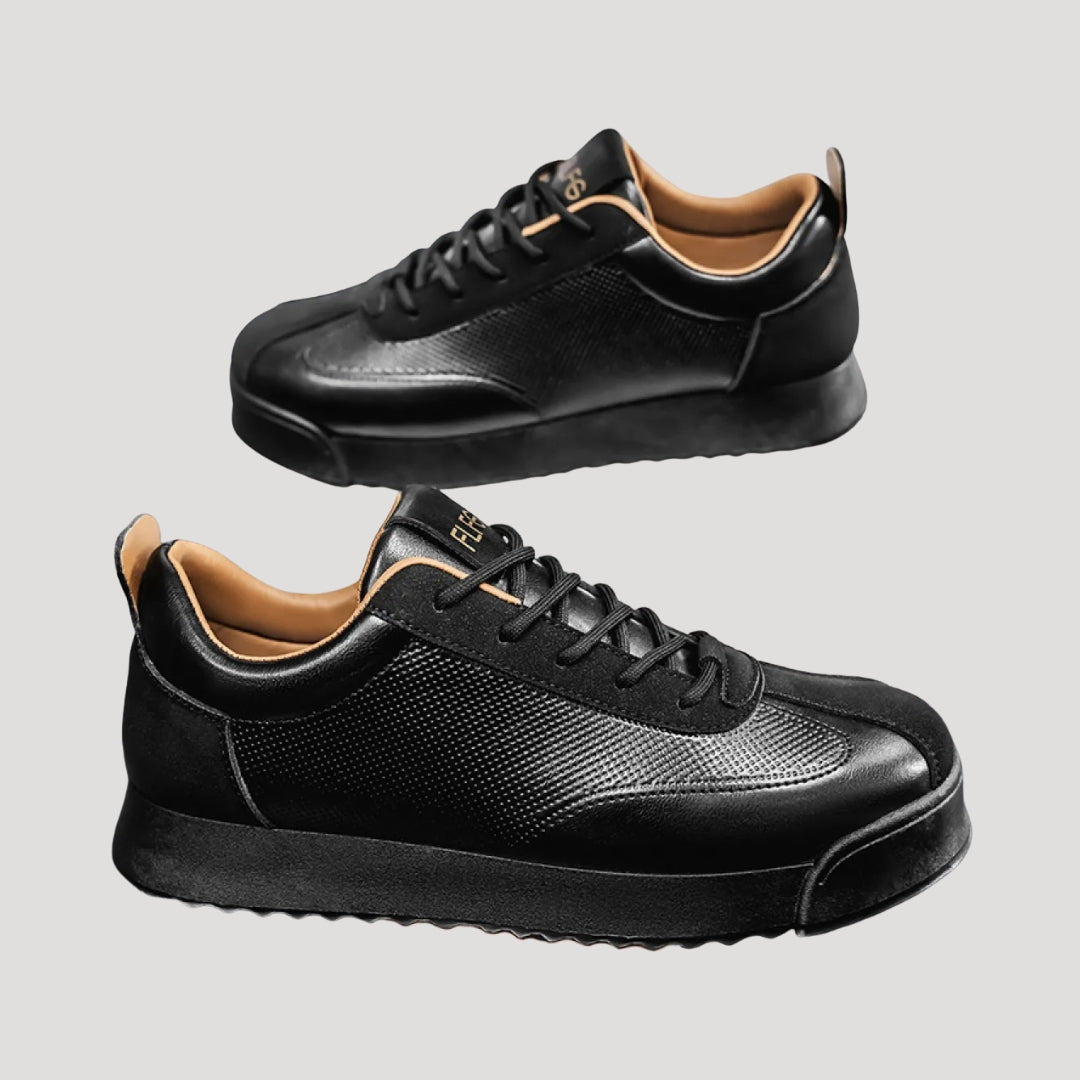 Herr sneakers låg modell med snörning casual stil