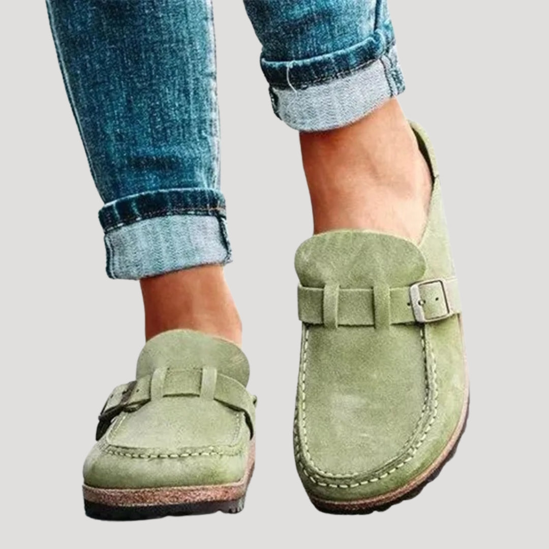 Dam slip in skor låg sula utan snörning