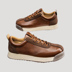 Herr sneakers låg modell med snörning casual stil