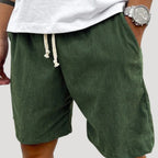 Herr shorts med dragsko och resårmidja