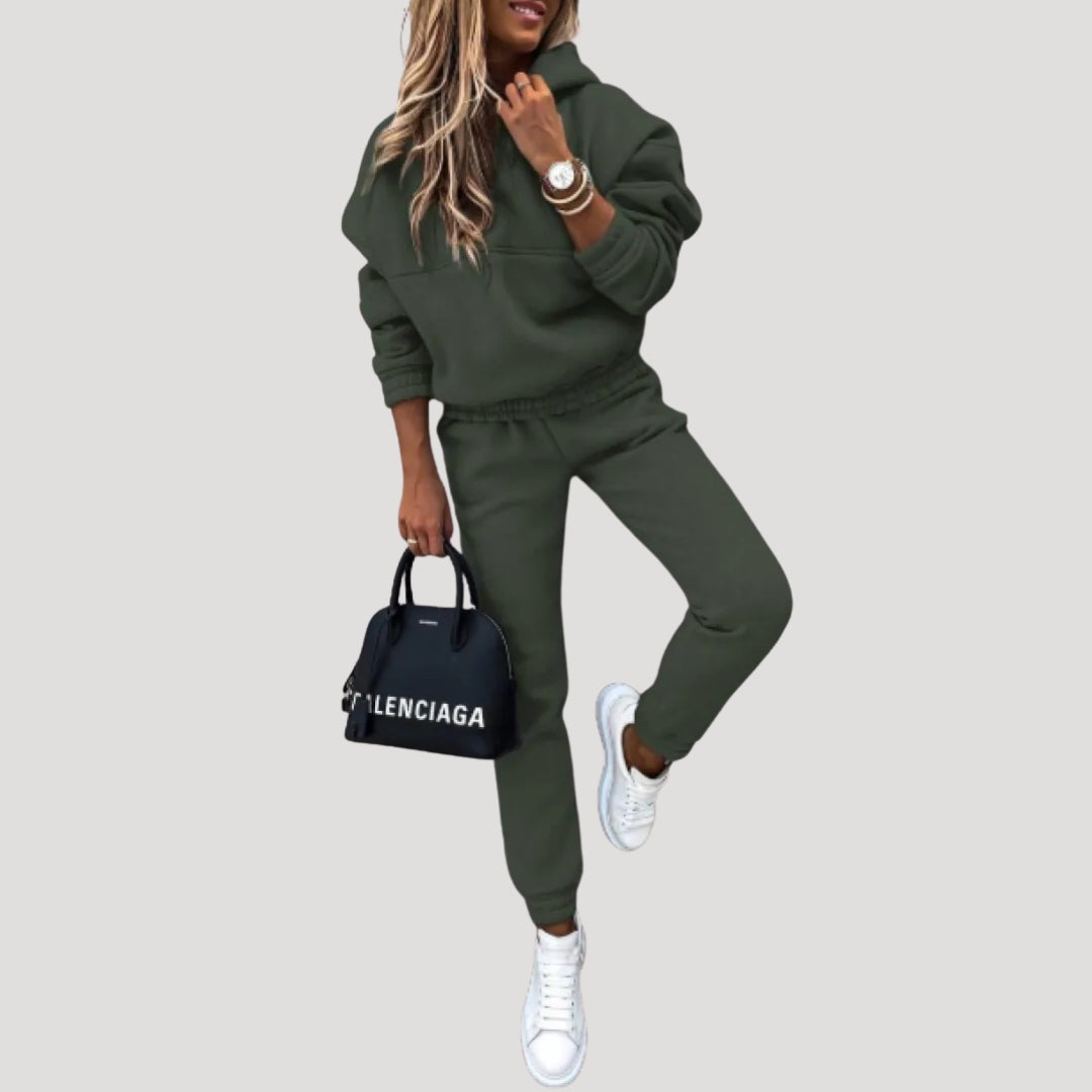 Dam mjukisset tvådelat lounge wear set