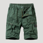 Herr cargo shorts kortbyxor friluftsshorts svarta långa bermuda