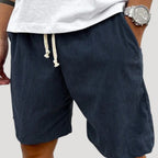 Herr shorts med dragsko och resårmidja