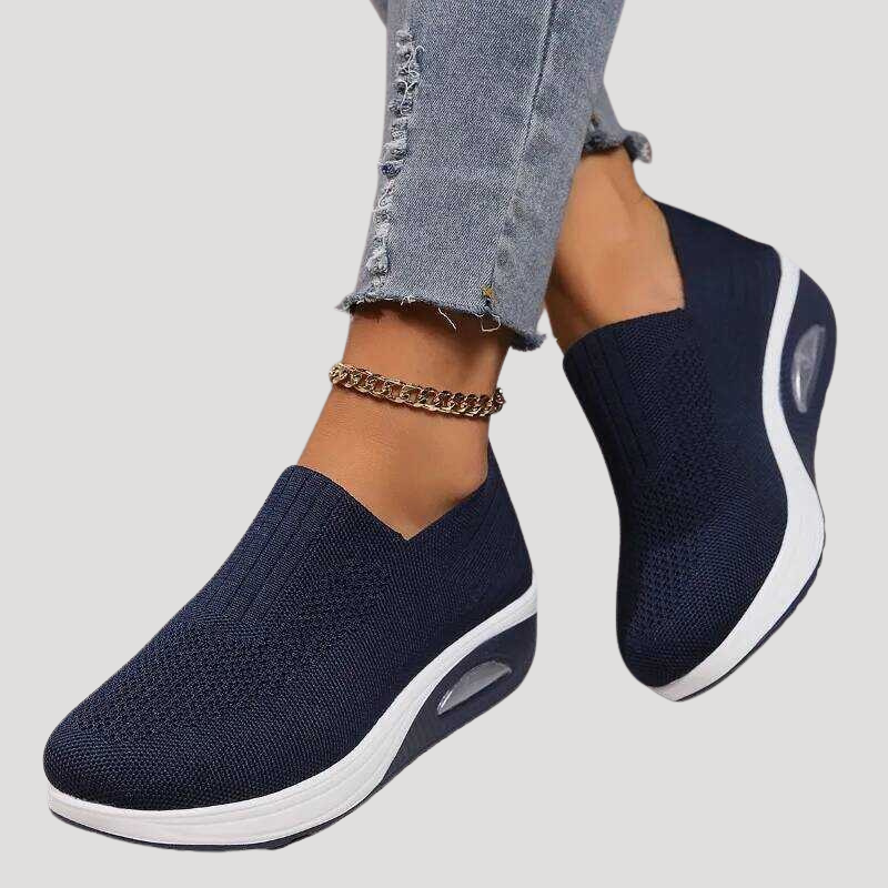Dam Ortopediska Promenadsskor Med Slip On Design
