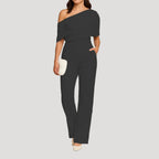 Dam byxdress asymmetrisk axel vida ben elegant modell