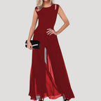 Dam jumpsuit byxdress med vida ben