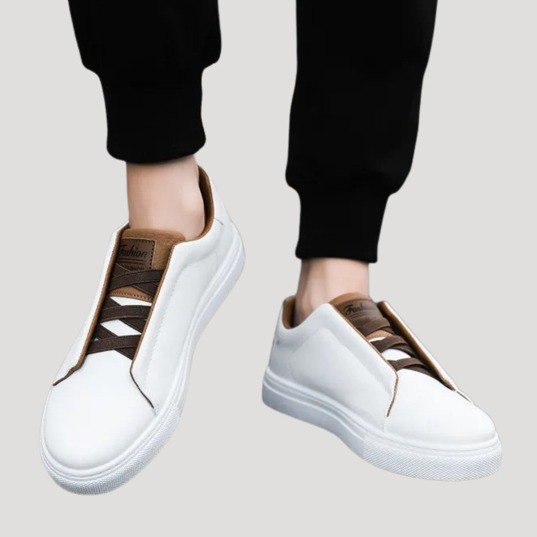 Herr slip on sneakers låg modell utan snörning