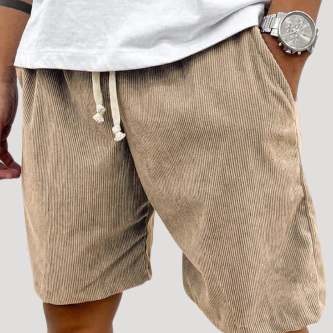 Herr shorts med dragsko och resårmidja