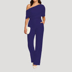 Dam byxdress asymmetrisk axel vida ben elegant modell