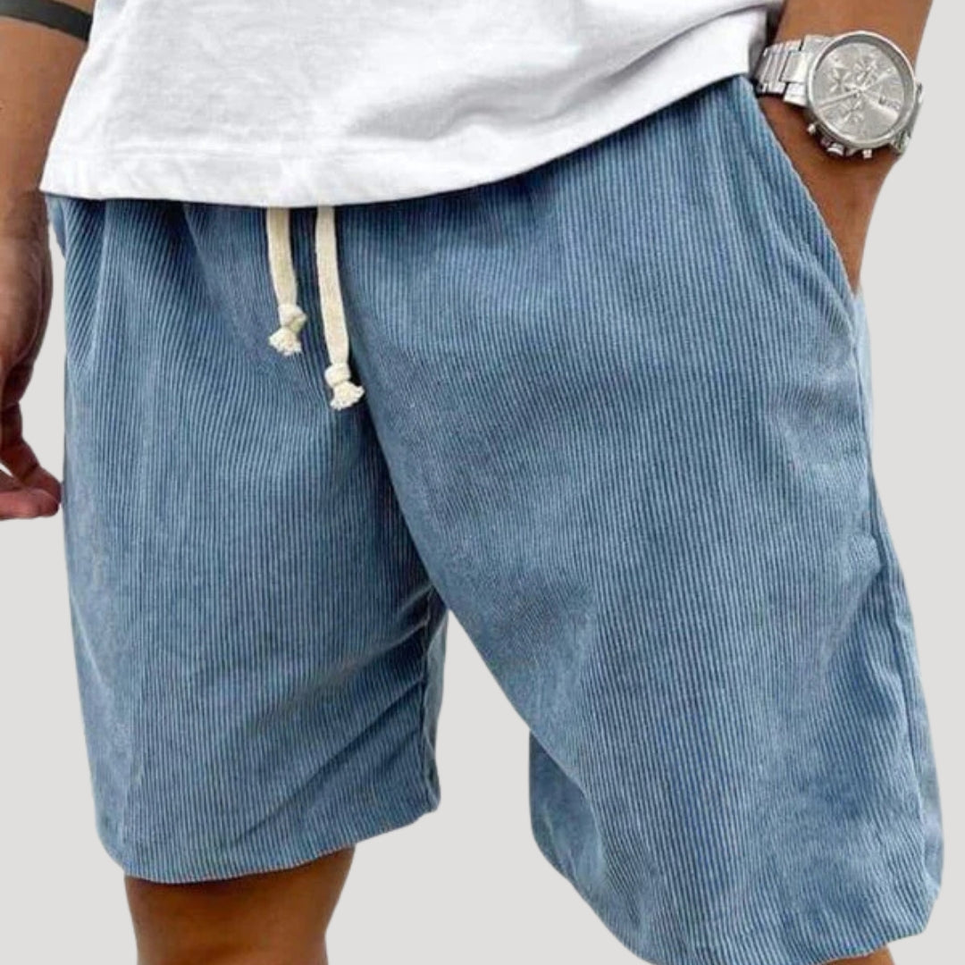 Herr shorts med dragsko och resårmidja