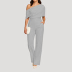 Dam byxdress asymmetrisk axel vida ben elegant modell