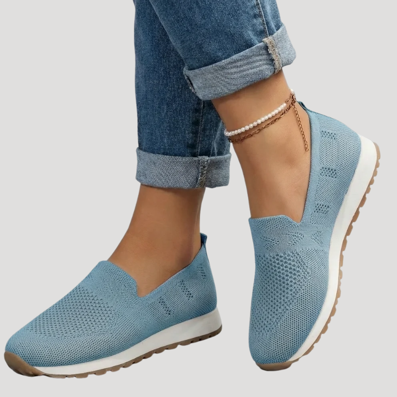 Dam Ortopediska Slip On Skor Med Mjuk Sula
