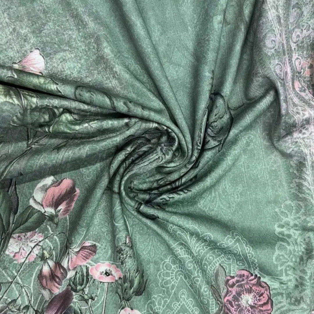 Dam tvådelat set med shorts och topp grön