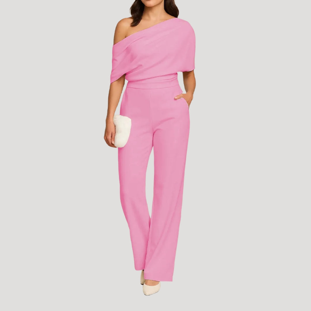 Dam byxdress asymmetrisk axel vida ben elegant modell