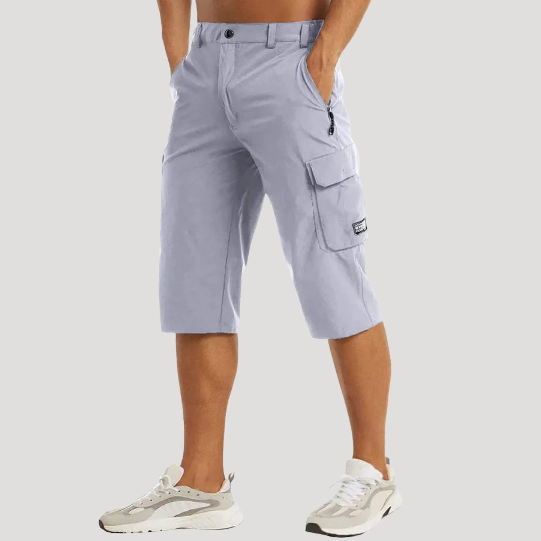 Herr cargo shorts kortbyxor fritidsshorts knälånga bermuda