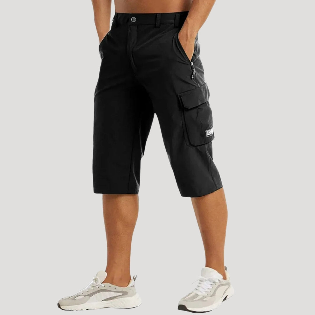 Herr cargo shorts kortbyxor fritidsshorts knälånga bermuda