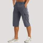 Herr cargo shorts kortbyxor fritidsshorts knälånga bermuda
