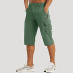 Herr cargo shorts kortbyxor fritidsshorts knälånga bermuda