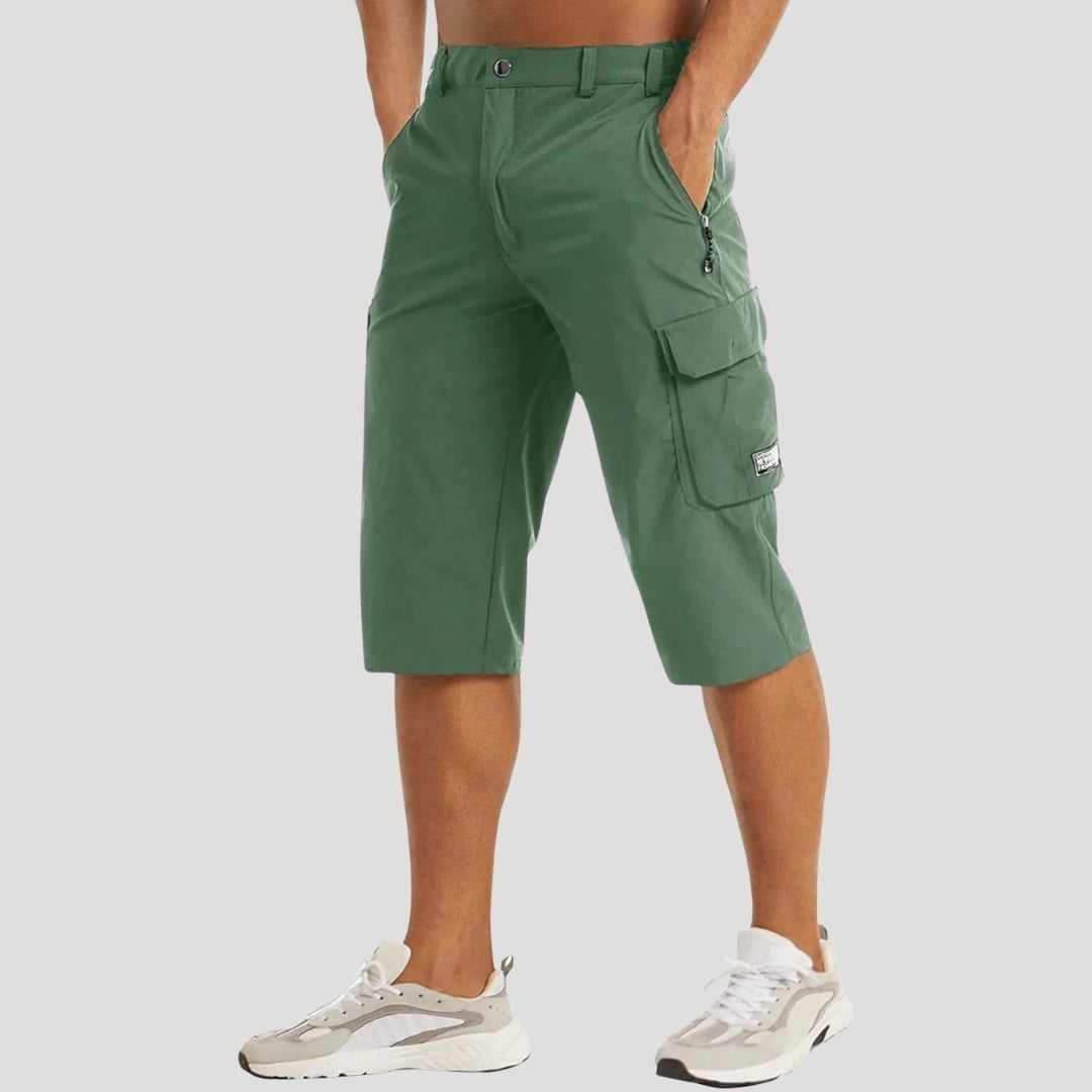 Herr cargo shorts kortbyxor fritidsshorts knälånga bermuda