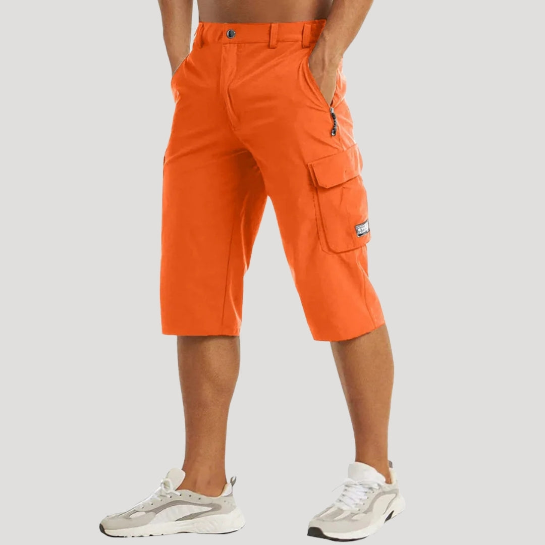 Herr cargo shorts kortbyxor fritidsshorts knälånga bermuda