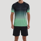 Herr Träningsset Träningströja Sportshorts Kortärmad Gymkläde