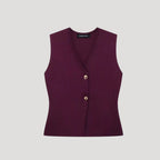 Matchande set dam – väst med plisserad kjol