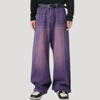 Dam baggy jeans vida byxor lågmidjade