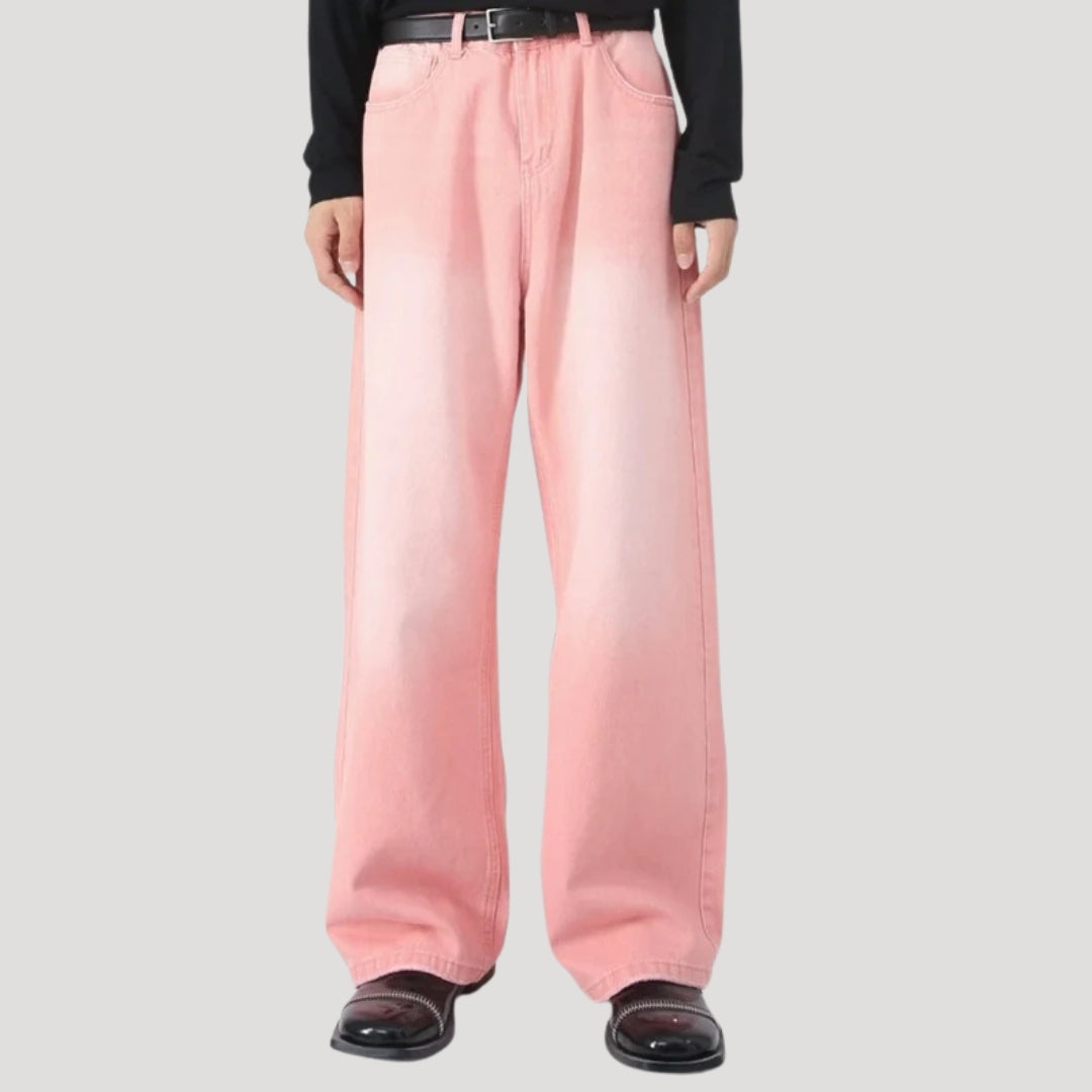 Dam baggy jeans vida byxor lågmidjade