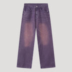 Dam baggy jeans vida byxor lågmidjade