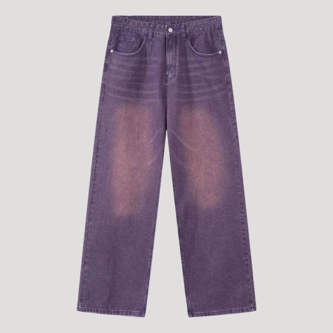 Dam baggy jeans vida byxor lågmidjade