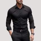 Herr skjorta slim fit lång ärm stretch