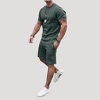 Herr tvådelat set med t shirt och shorts