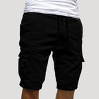 Herr cargo shorts med fickor avslappnad vardagsstil