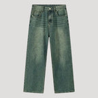Dam baggy jeans vida byxor lågmidjade