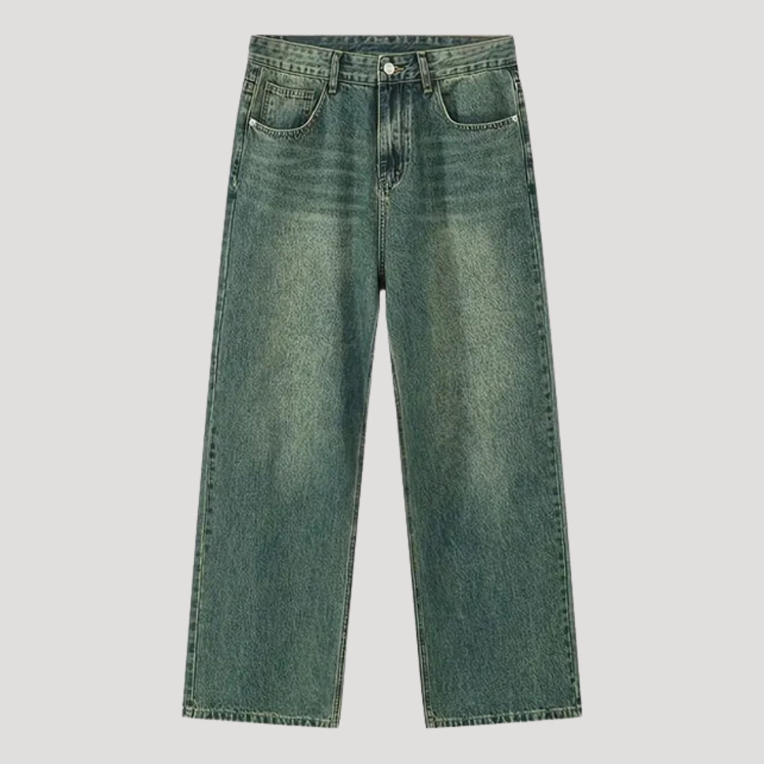 Dam baggy jeans vida byxor lågmidjade