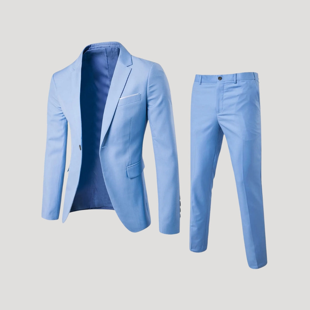 Herr slim fit kostym med kavaj och byxa elegant