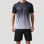 Herr Träningsset Träningströja Sportshorts Kortärmad Gymkläde