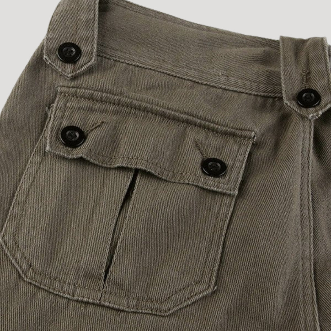 Dam baggy cargo byxor med låg midja