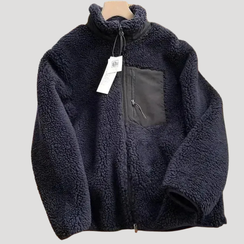 Damjacka Teddyfleece Med Dragkedja Ståkrage Långärmad Tröja