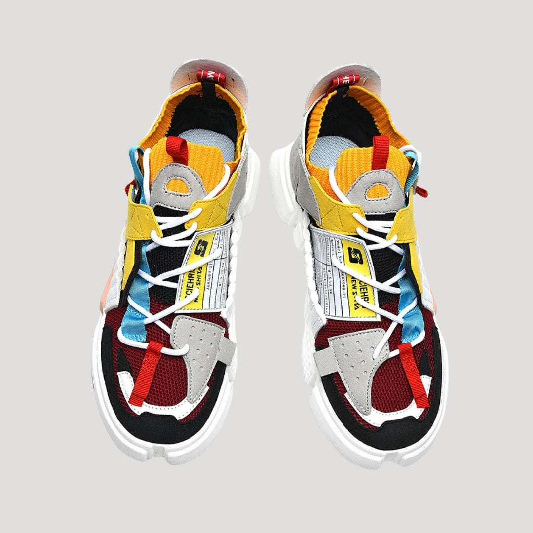 Herr sneakers chunky fritidsskor med modern design bekväm passform